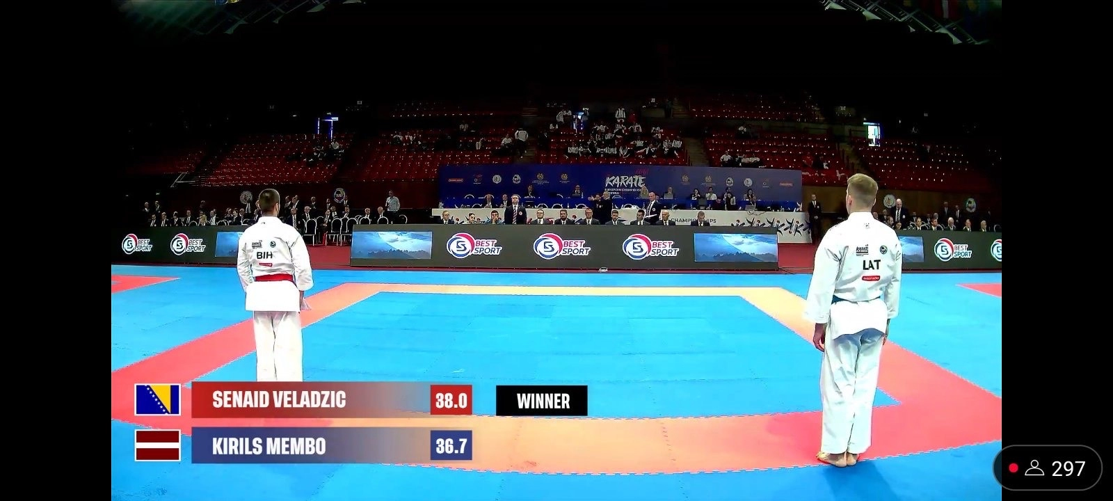 KARATE Senaid Veladžić sedmi na Europskom prvenstvu u Erevanu
